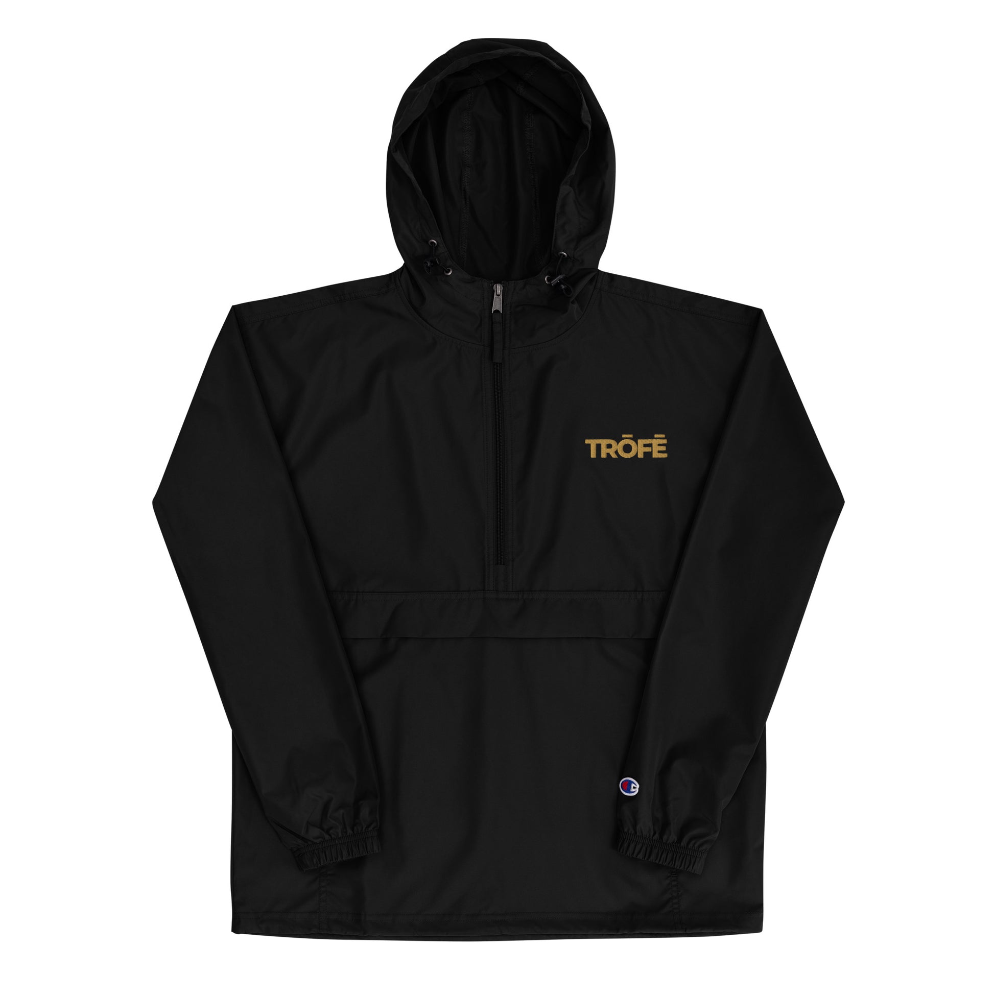 TRŌFĒ Embroidered Champion Packable Jacket front