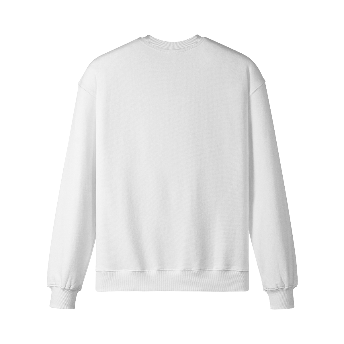 TRŌFĒ Gold Logo Sweatshirt white back