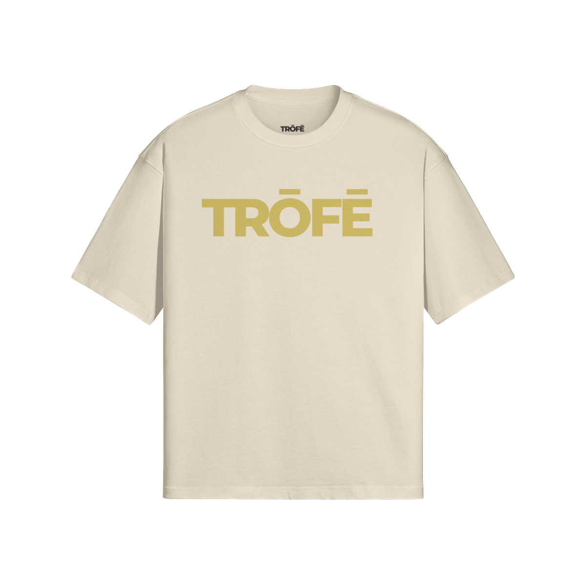 TRŌFĒ Gold Logo Tee rice front