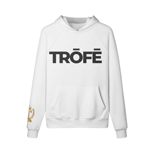 TRŌFĒ Black Logo Hoodie front